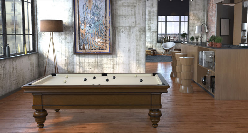 Toulet Rochevilaine Pool Table - Room Shot